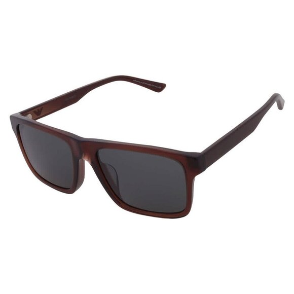 New Emporio Armani Smoke Square Men's Sunglasses EA4232F 617487 57 EA4232F 61748 - Picture 3 of 5
